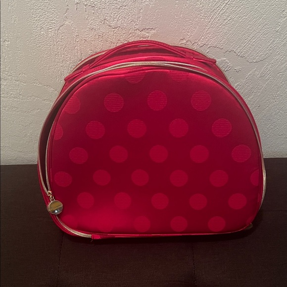 Estee Lauder Handbags - #0999+ Elegant Red Polka Dot Women's Makeup Bag